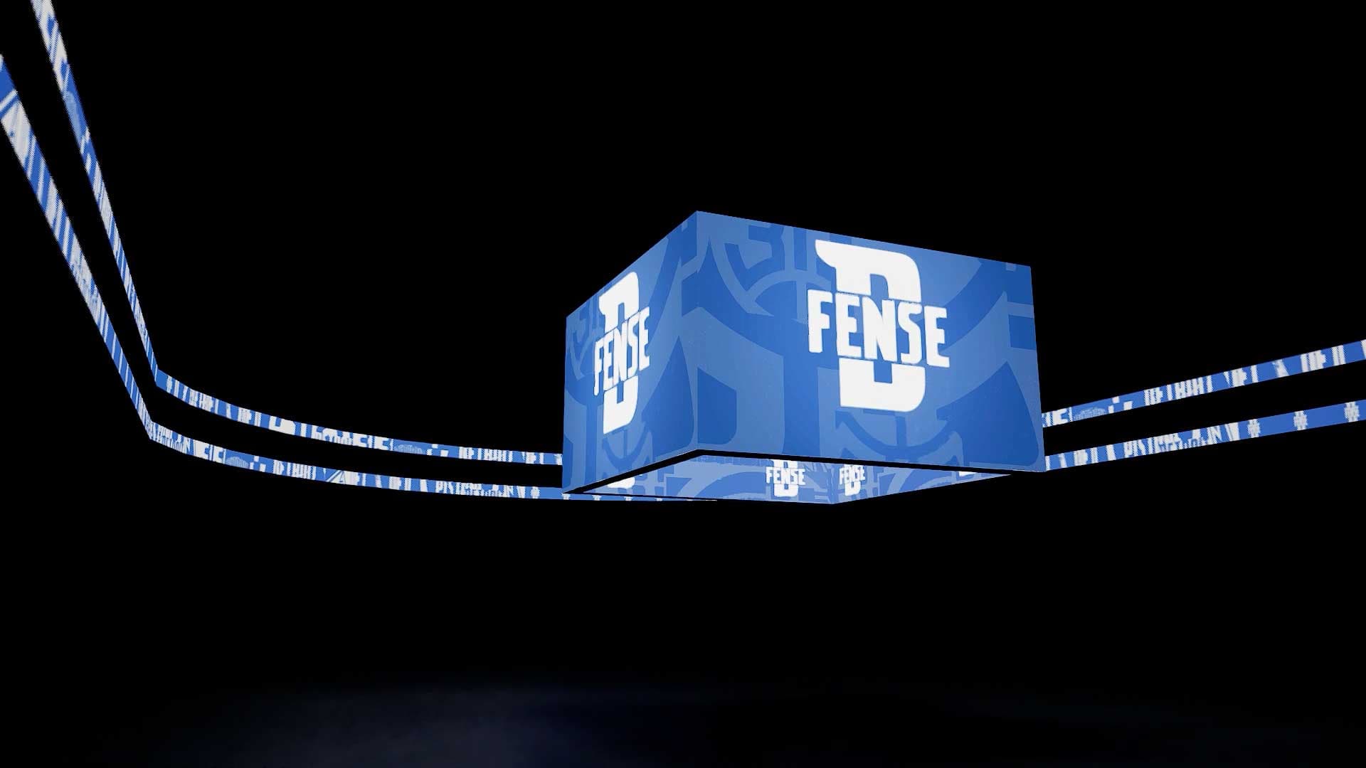 Arena Motion Graphics — production still from Doozy Crew's Detroit Pistons project