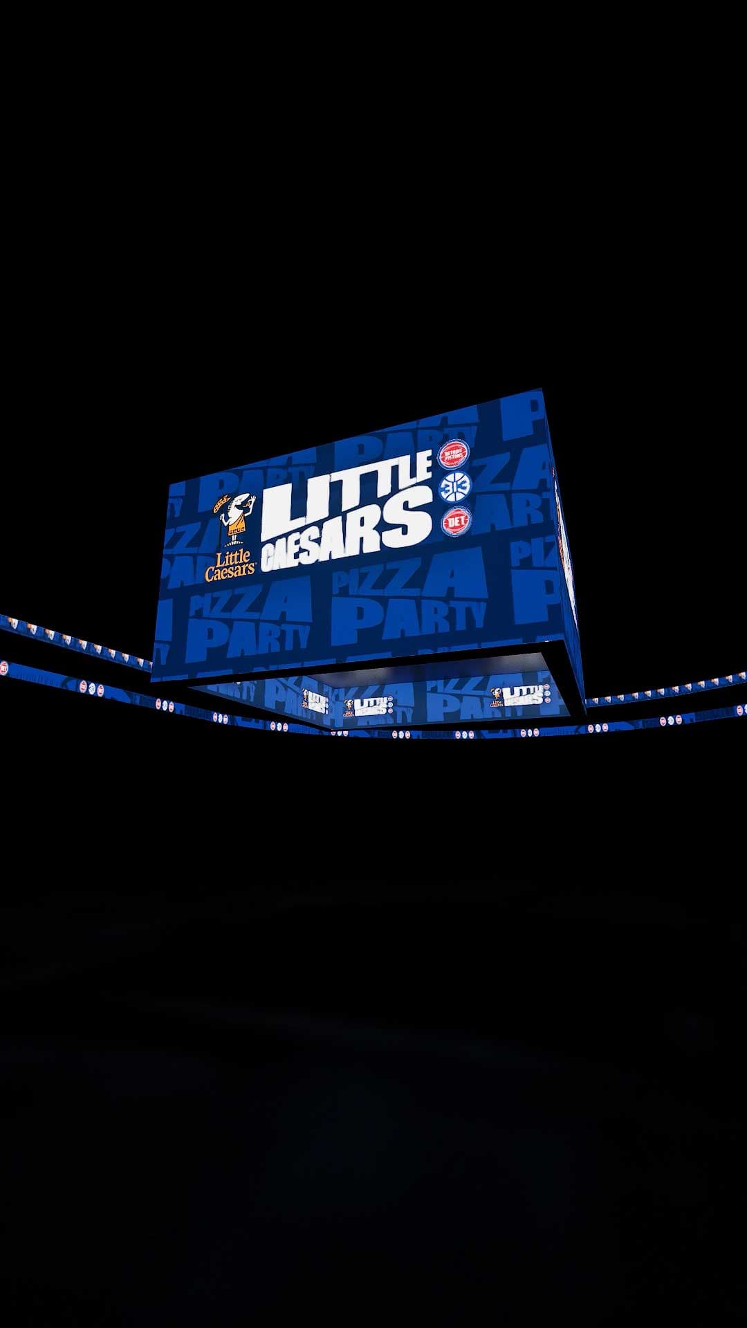 Arena Motion Graphics — production still from Doozy Crew's Detroit Pistons project