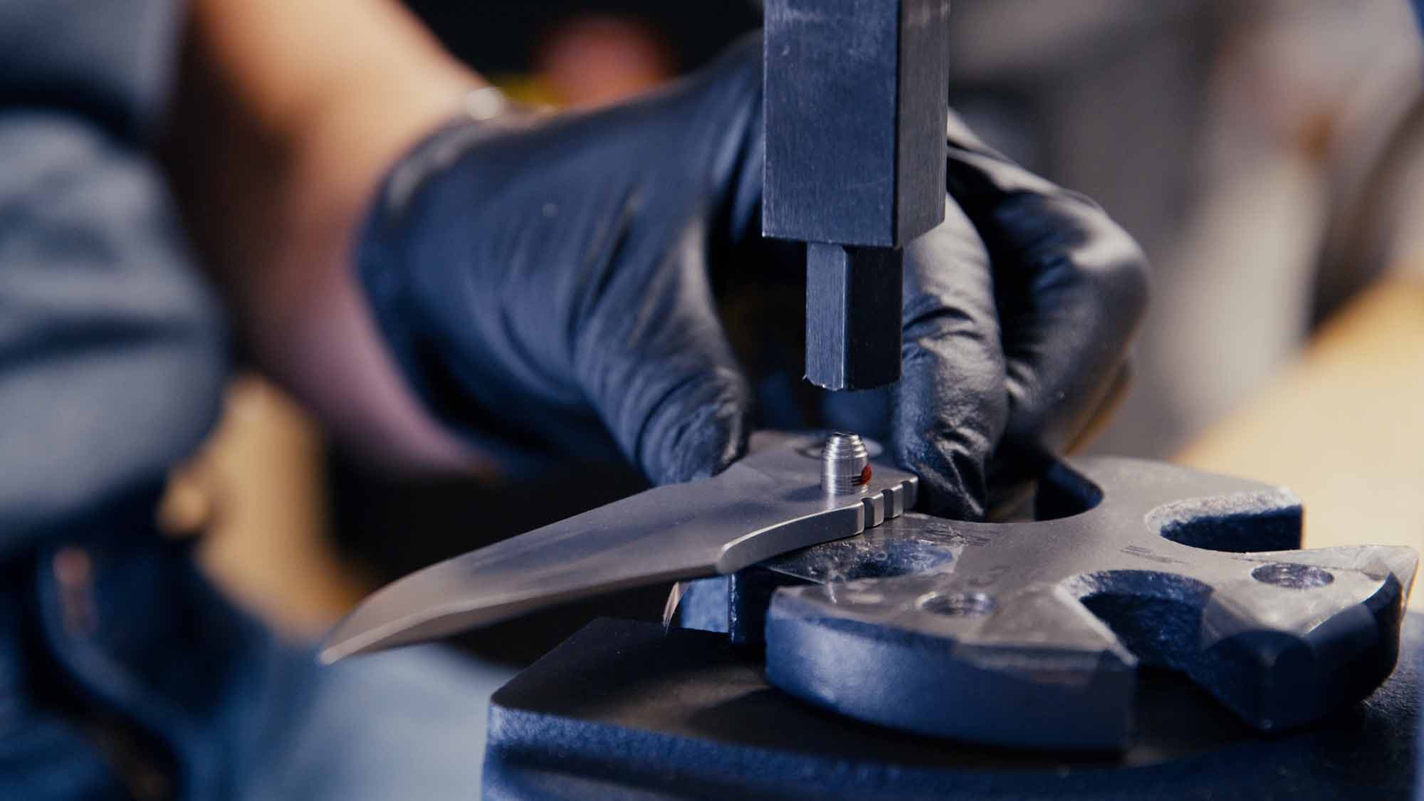 Forged in Fire, Built for Life — production still from Doozy Crew's Rick Hinderer Knives project